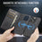 AUTSPACE A05 For iPhone 16 Pro Case Wallet Stand Detachable Leather Magnetic Phone Cover - Black - 3