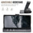 AUTSPACE A05 For iPhone 16 Pro Case Wallet Stand Detachable Leather Magnetic Phone Cover - Black - 6