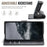 AUTSPACE A05 For iPhone 14 Pro Case Wallet Stand Detachable Leather Magnetic Phone Cover - Black - 6