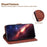 For Samsung Galaxy A37 5G Case Geometry Pattern Leather Wallet Phone Cover with Wrist Strap - Brown - 3