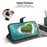 For Samsung Galaxy A37 5G Leather Case Stand Wallet Pattern Printing Phone Cover with Wrist Strap - Love - 3