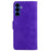 For Samsung Galaxy A57 5G Case Solid Color Leather Wallet Phone Cover - Purple - 7