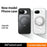 For Google Pixel 10a Magnetic Case TPU + Acrylic + Metal Kickstand Matte Phone Cover - Black - 2
