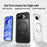 For Google Pixel 10a Magnetic Case TPU + Acrylic + Metal Kickstand Matte Phone Cover - Black - 3