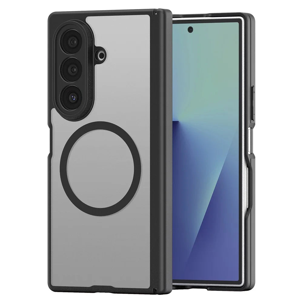 DUX DUCIS Expn Series For Samsung Galaxy Z Fold7 5G Magnetic Case PC + TPU Phone Back Cover - Black - 1