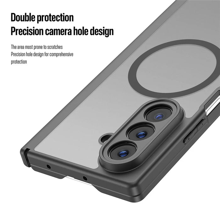 DUX DUCIS Expn Series For Samsung Galaxy Z Fold7 5G Magnetic Case PC + TPU Phone Back Cover - Black - 7