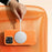 For iPhone 16 Pro Max Case Compatible with MagSafe Rotating Kickstand Litchi Texture PC TPU Phone Cover - Orange - 7