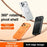 For iPhone 17 Pro Max Case Compatible with MagSafe Rotating Kickstand Litchi Texture PC TPU Phone Cover - Orange - 2