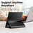 For Samsung Galaxy Z Fold5 5G Case Smart View Window Leather Phone Cover - Black - 4