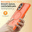 For Samsung Galaxy S25 Edge Magnetic Case Foldable Kickstand Matte PC + TPU Phone Cover - Orange - 5