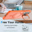 For Samsung Galaxy S25 Edge Magnetic Case Foldable Kickstand Matte PC + TPU Phone Cover - Orange - 6