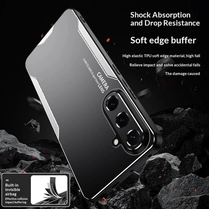For Samsung Galaxy S26+ Phone Case Aluminium Alloy TPU PC Back Cover - Gold - 6