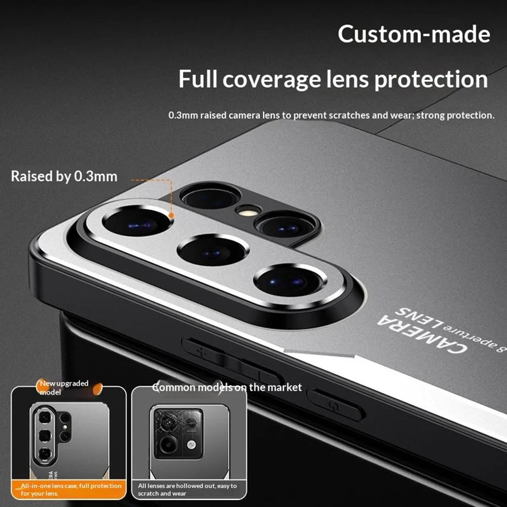 For Samsung Galaxy S26 Ultra Phone Case Aluminium Alloy TPU PC Back Cover - Gold - 7