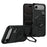 For iPhone Air Case Hexagonal Kickstand Shockproof TPU PC Matte Phone Cover with Integrated Scale Hook - Black - 1