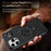 For iPhone 16 Pro Case Hexagonal Kickstand Shockproof TPU PC Matte Phone Cover with Integrated Scale Hook - Black - 6