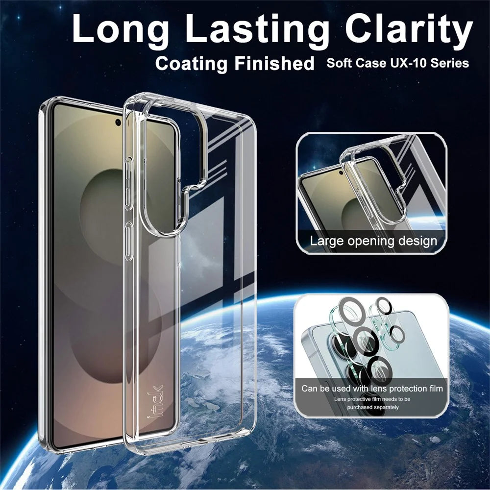 IMAK UX-10 Series For Samsung Galaxy S26 Ultra Phone Case Soft TPU Mobile Back Cover - Transparent - 3
