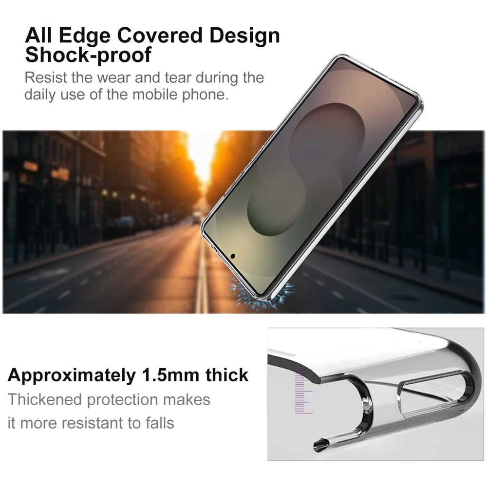 IMAK UX-10 Series For Samsung Galaxy S26 Ultra Phone Case Soft TPU Mobile Back Cover - Transparent - 4