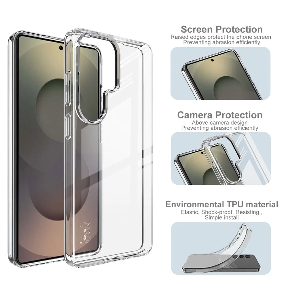 IMAK UX-10 Series For Samsung Galaxy S26 Ultra Phone Case Soft TPU Mobile Back Cover - Transparent - 5