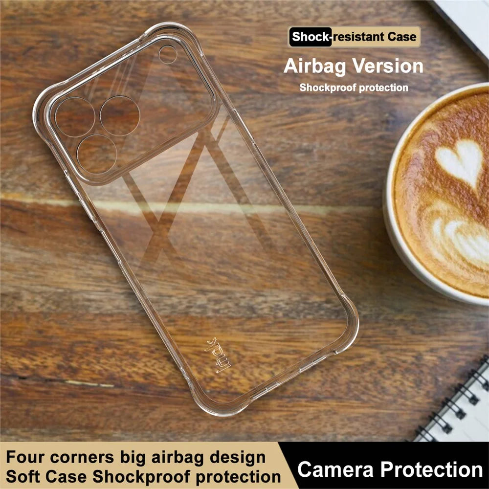 IMAK For ZTE Blade V80 Pro 4G / V80 Vita Case TPU Phone Cover Airbag Shockproof Protection - Transparent - 3