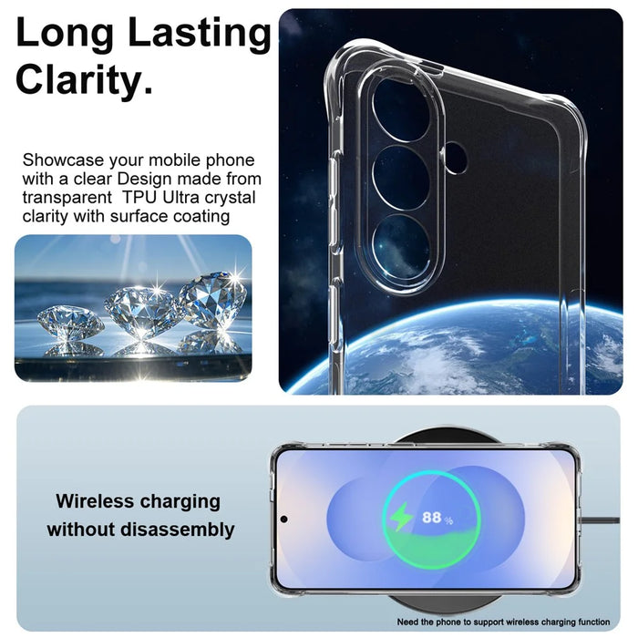 IMAK For Samsung Galaxy S26 Case TPU Phone Cover Airbag Shockproof Protection - Transparent - 6