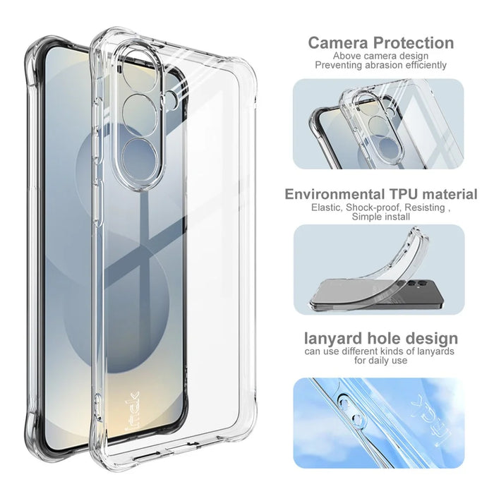 IMAK For Samsung Galaxy S26+ Case TPU Phone Cover Airbag Shockproof Protection - Transparent - 5