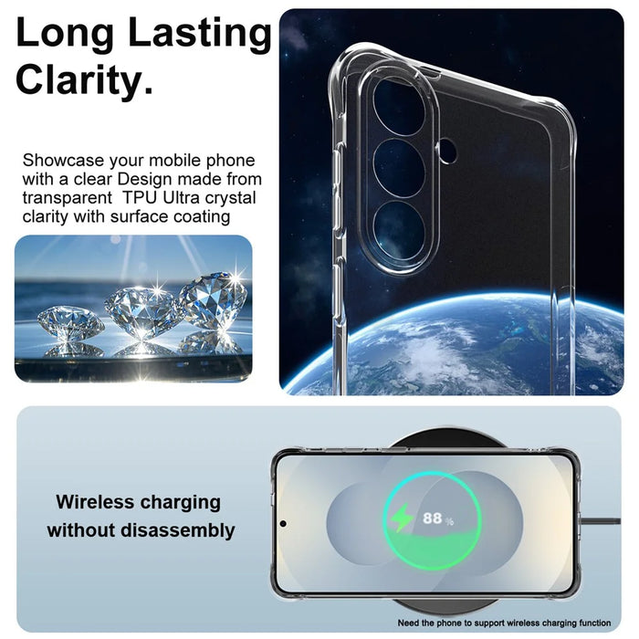 IMAK For Samsung Galaxy S26+ Case TPU Phone Cover Airbag Shockproof Protection - Transparent - 6