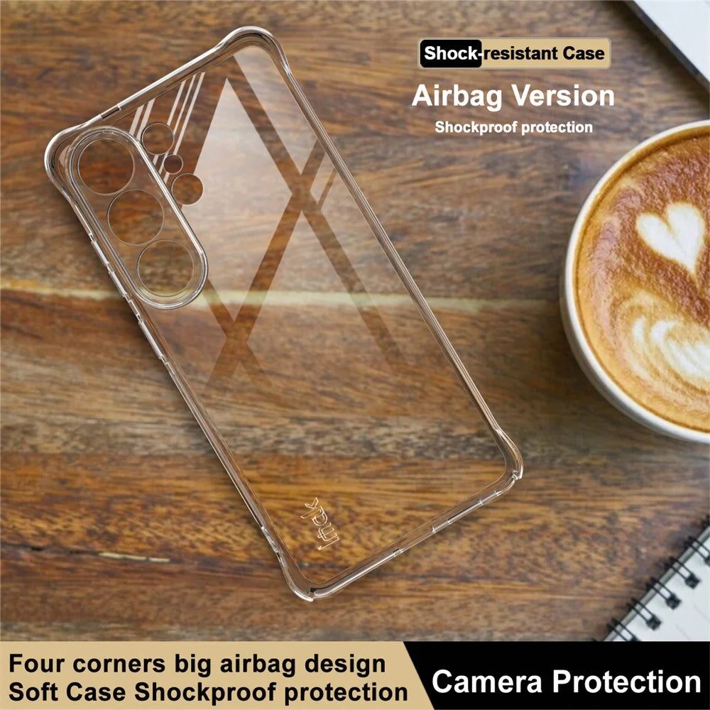 IMAK For Samsung Galaxy S26 Ultra Case TPU Phone Cover Airbag Shockproof Protection - Transparent - 3