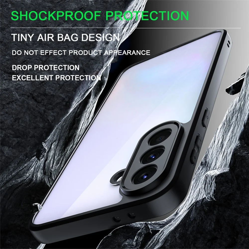 IMAK UX-9A Series For Samsung Galaxy A37 5G Case TPU PC Phone Cover Reinforced Corners - Transparent - 3