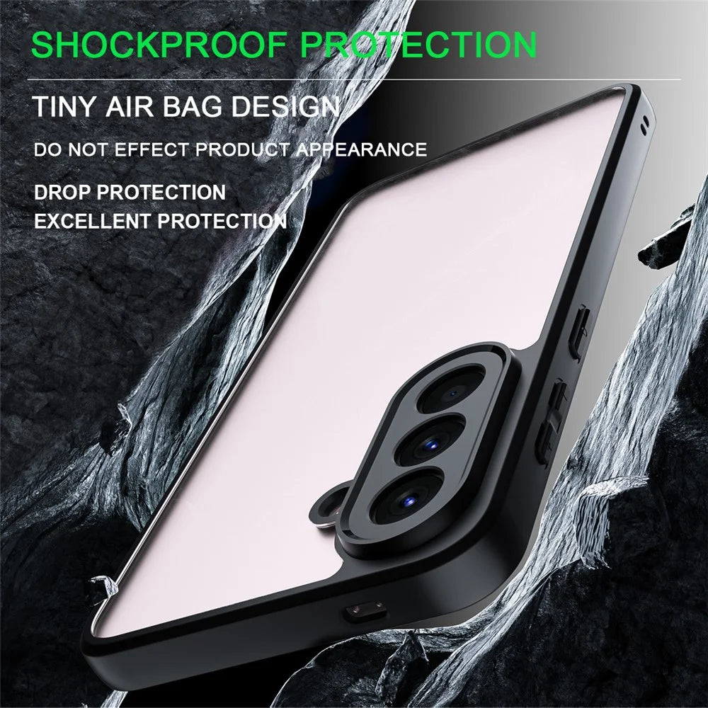 IMAK UX-9A Series For Samsung Galaxy A57 5G Case TPU PC Phone Cover Reinforced Corners - Transparent - 3