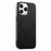 For iPhone 12 Pro Max Magnetic Case Cloth Texture PC + TPU + PU Leather Anti-Scratch Phone Cover Compatible with MagSafe - Black - 1