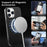 For iPhone 12 Pro Max Magnetic Case Cloth Texture PC + TPU + PU Leather Anti-Scratch Phone Cover Compatible with MagSafe - Black - 4