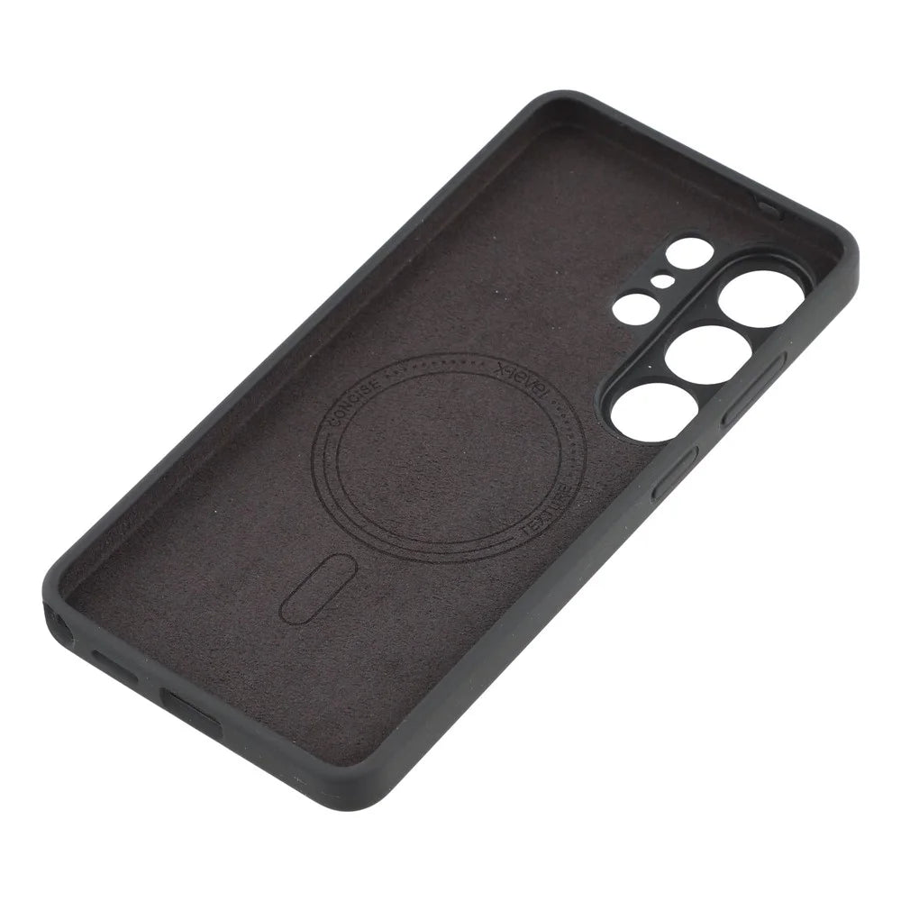 X-LEVEL For Samsung Galaxy S26 Ultra Magnetic Case Liquid Silicone Phone Back Cover Skin Touch - Black - 6