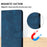 Phone Case For Samsung Galaxy S26 Solid Color Leather Wallet Protective Phone Cover - Blue - 5