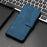 For Samsung Galaxy A57 5G Case Solid Color Leather Wallet Protective Phone Cover - Blue - 7