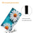 For Samsung Galaxy S26 Ultra Case Pattern Printing Protective Leather Folio Phone Cover with Wrist Strap - Chrysanthemum - 5