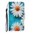 For Samsung Galaxy S26 Ultra Case Pattern Printing Protective Leather Folio Phone Cover with Wrist Strap - Chrysanthemum - 7