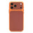 For iPhone 17 Pro Magnetic Case Fabric Texture PC Anti-Scratch Phone Cover Compatible with MagSafe - Ochre Brown - 1