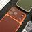 For iPhone 17 Pro Magnetic Case Fabric Texture PC Anti-Scratch Phone Cover Compatible with MagSafe - Ochre Brown - 4
