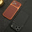 For iPhone 17 Pro Magnetic Case Fabric Texture PC Anti-Scratch Phone Cover Compatible with MagSafe - Ochre Brown - 5