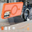 For Samsung Galaxy A34 5G Magnetic Case Foldable Kickstand Matte PC + TPU Phone Cover - Orange - 4