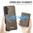 CASEME For Samsung Galaxy S26+ Magnetic Case  ME80 Series Leather PC TPU Phone Cover with Detachable Wallet - Coffee - 3