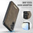 CASEME For Samsung Galaxy S26+ Magnetic Case  ME80 Series Leather PC TPU Phone Cover with Detachable Wallet - Coffee - 5