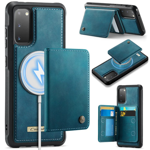 CASEME For Samsung Galaxy S20 4G / Galaxy S20 5G Magnetic Case  ME80 Series Leather PC TPU Phone Cover with Detachable Wallet - Green - 1