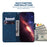 For Samsung Galaxy S26+ Case Geometry Pattern Leather Wallet Phone Cover with Wrist Strap - Blue - 2