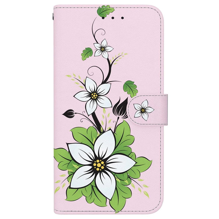 For Samsung Galaxy S26+ Wallet Phone Case Anti-Drop Pattern Printing Leather Flip Cover with Strap - Lily - 7