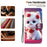 For Samsung Galaxy S26+ Leather Case Stand Wallet Pattern Printing Phone Cover with Wrist Strap - Rose Cat - 4