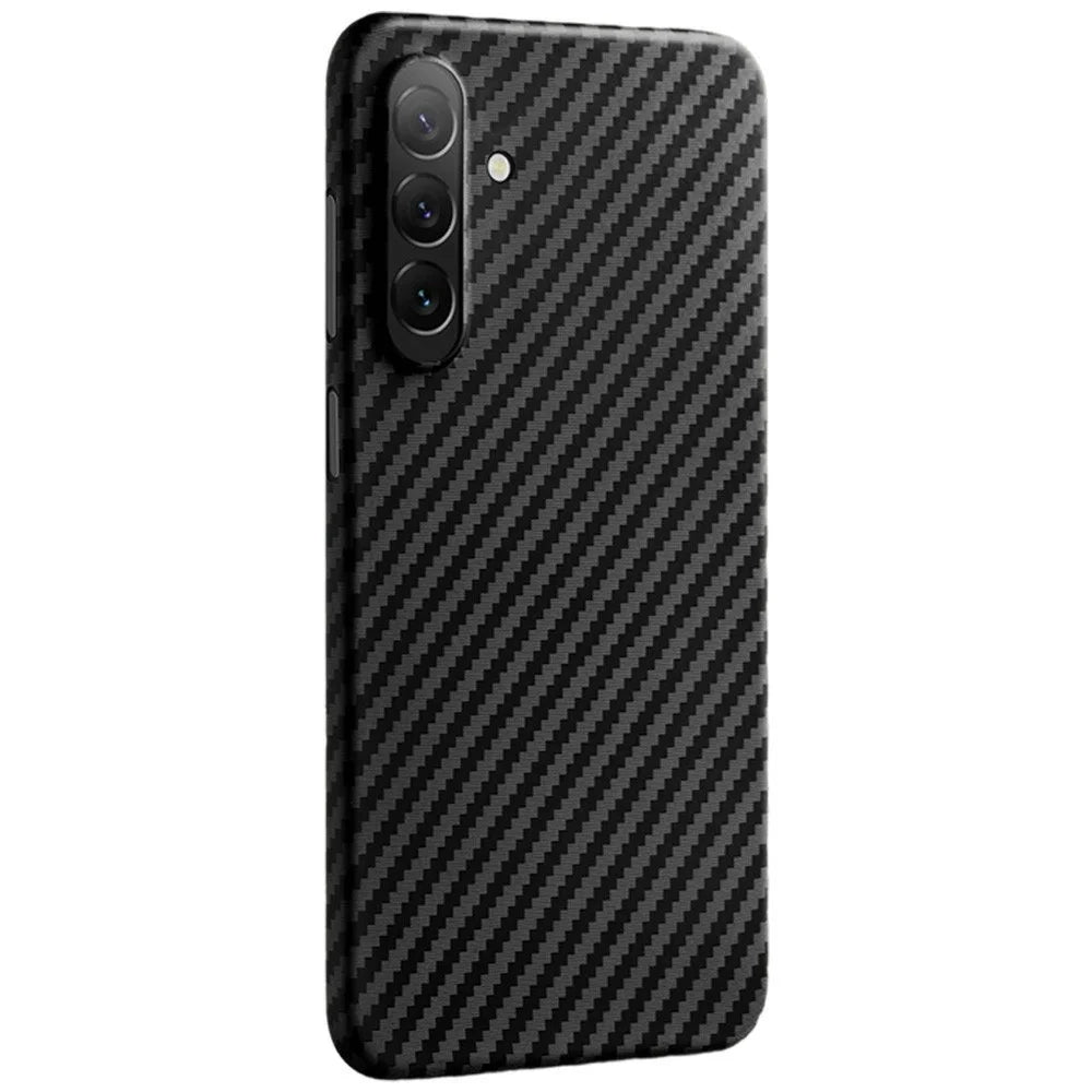 X-LEVEL For Samsung Galaxy S26 Case Carbon Fiber Texture Hard PC Phone Cover Anti Shock - Black - 1