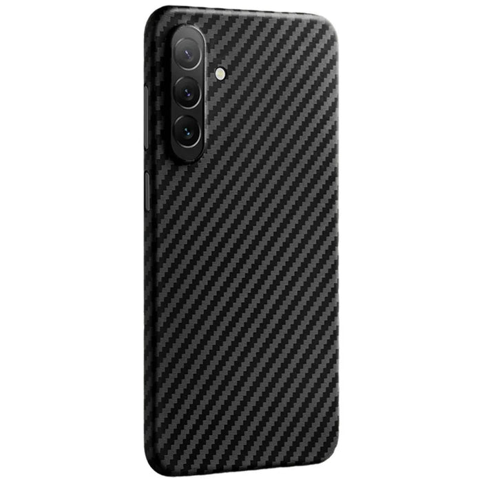 X-LEVEL For Samsung Galaxy S26 Case Carbon Fiber Texture Hard PC Phone Cover Anti Shock - Black - 1