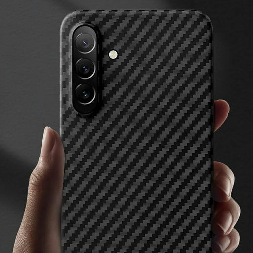 X-LEVEL For Samsung Galaxy S26 Case Carbon Fiber Texture Hard PC Phone Cover Anti Shock - Black - 2