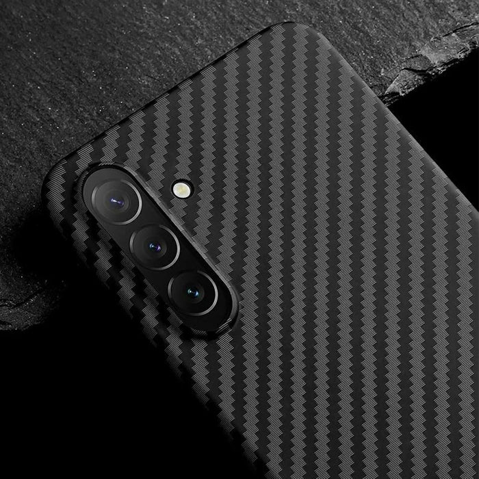 X-LEVEL For Samsung Galaxy S26 Case Carbon Fiber Texture Hard PC Phone Cover Anti Shock - Black - 3